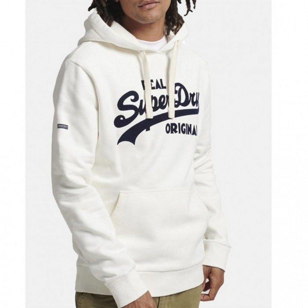 SUPERDRY D3 VINTAGE LOGO SODA POP HOOD OFF WHITE